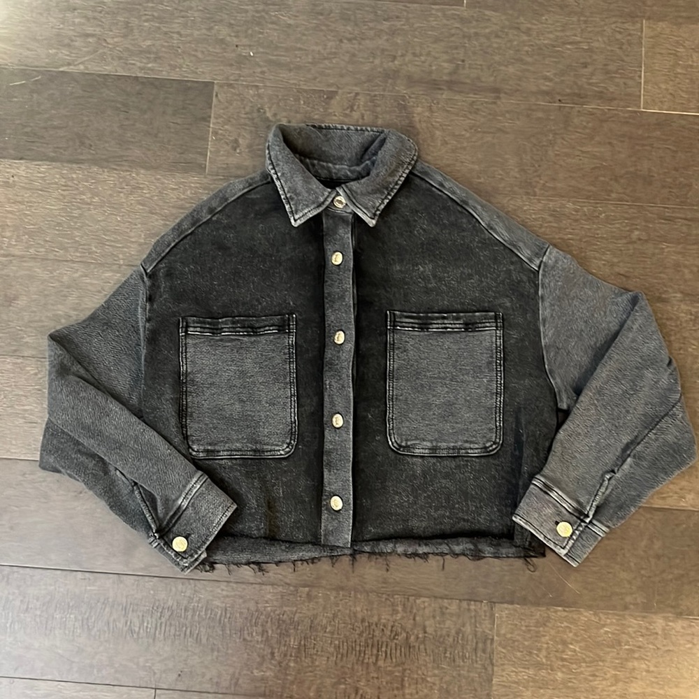 Zara soft denim jacket in size S